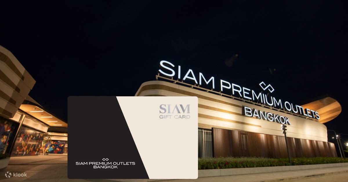 [Klook Exclusive] Siam Premium Outlets Bangkok THB500 Gift Card 